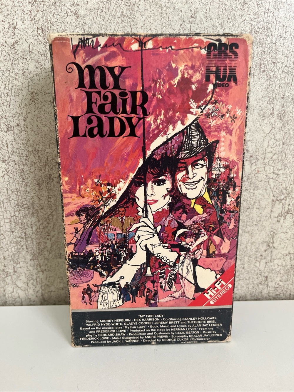 My Fair Lady VHS Tape 2 Tapes Audrey Hepburn 1964